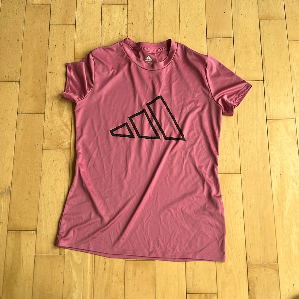Rose, gold, silky, exercise T-shirt